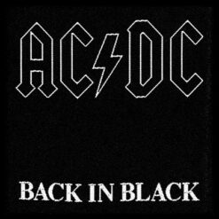 AC/DC "Back in Black" Embleem / Patch
