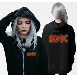 AC/DC "Logo" Lukuga naistepusa / Lady Zip Hoodie