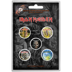 Iron Maiden "The Faces Of Eddie" Märgikomplekt / Badge set