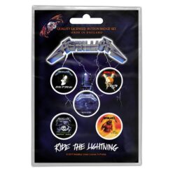 Metallica "Ride The Lightning" Märgikomplekt / Badge set