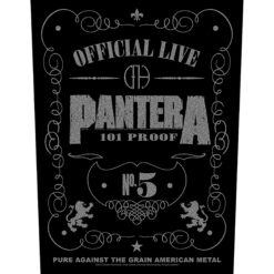 Pantera "101% Proof" Seljaembleem / Backpatch