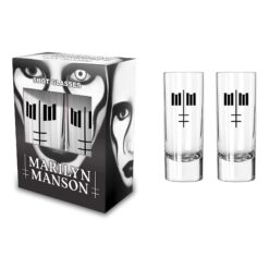 Marilyn Manson "Defiant Face" Shot Glasses