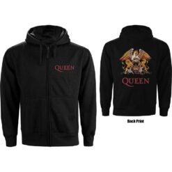 Queen "Classic Crest" Lukuga pusa / Zip Hoodie