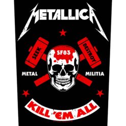 Metallica "Metal Militia" Seljaembleem / Backpatch