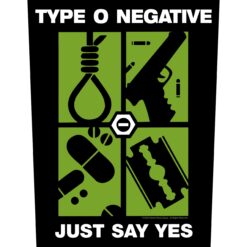 Type O Negative "Just Say Yes" Seljaembleem / Backpatch