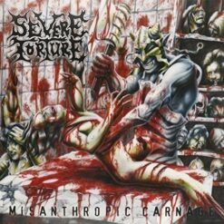 Severe Torture "Misanthropic Carnage" LP CLEAR/BLOOD SPLATTER
