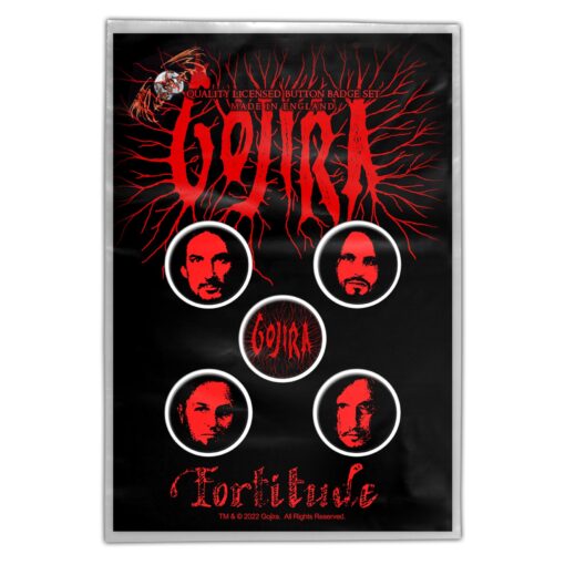 Gojira "Fortitude" Märgikomplekt / Badge set