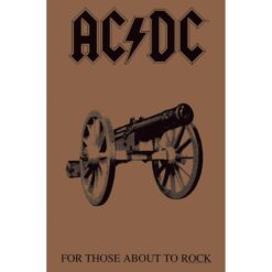 AC/DC "For Those About To Rock" Tekstiilplakat