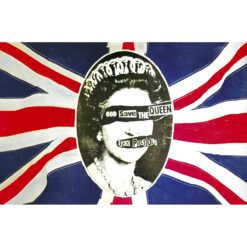 Sex Pistols "God Save The Queen" Tekstiilplakat
