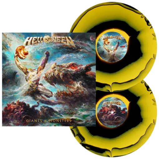 Helloween "Giants & Monsters" 2LP YELLOW/BLACK SPLATTER