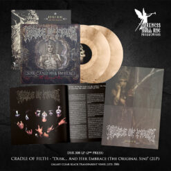 Cradle Of Filth "Dusk And Her Embrace (The Original Sin)" 2LP GALAXY CLEAR BLACK TRANSPARENT