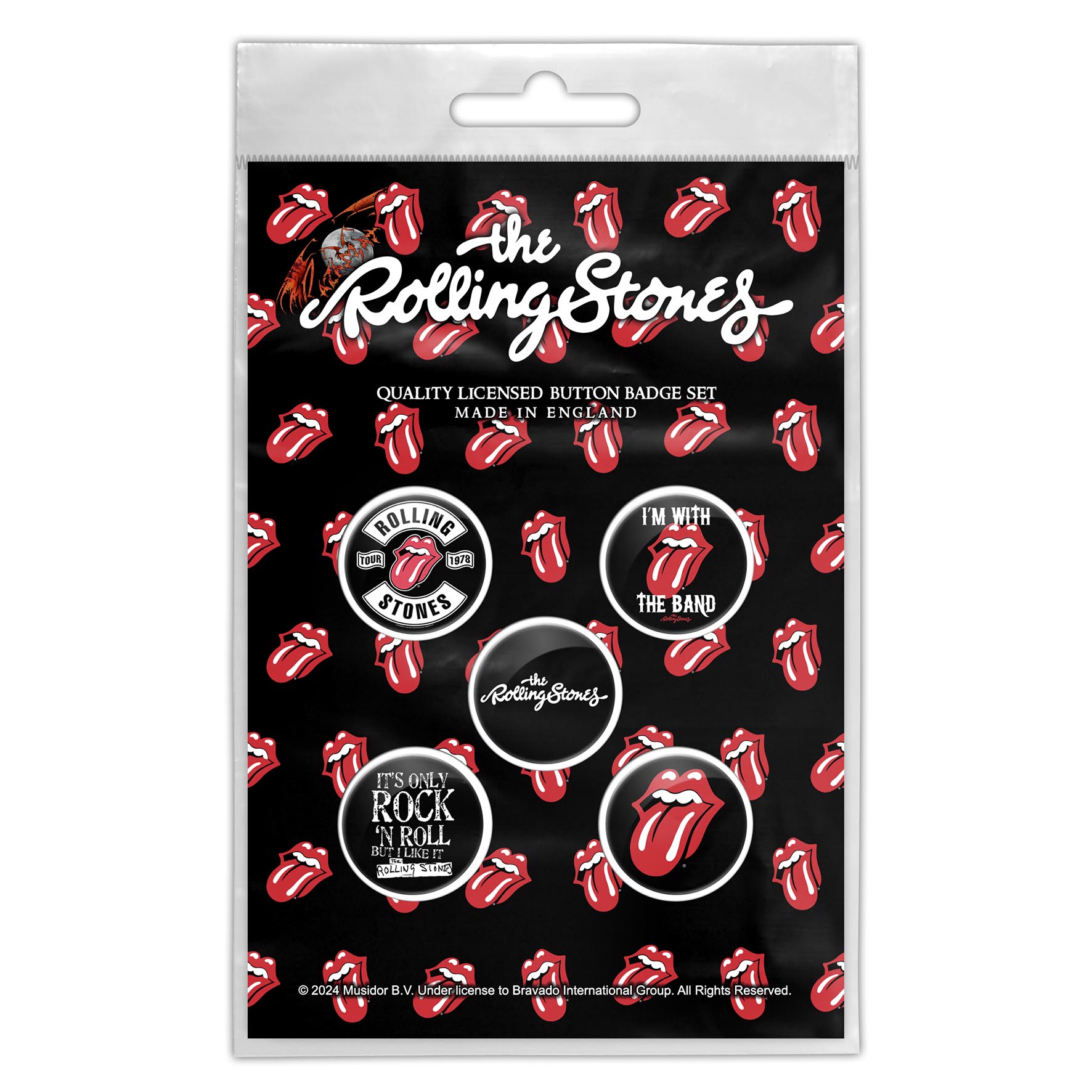 Rolling Stones, The "Tongue" Märgikomplekt / Badge set