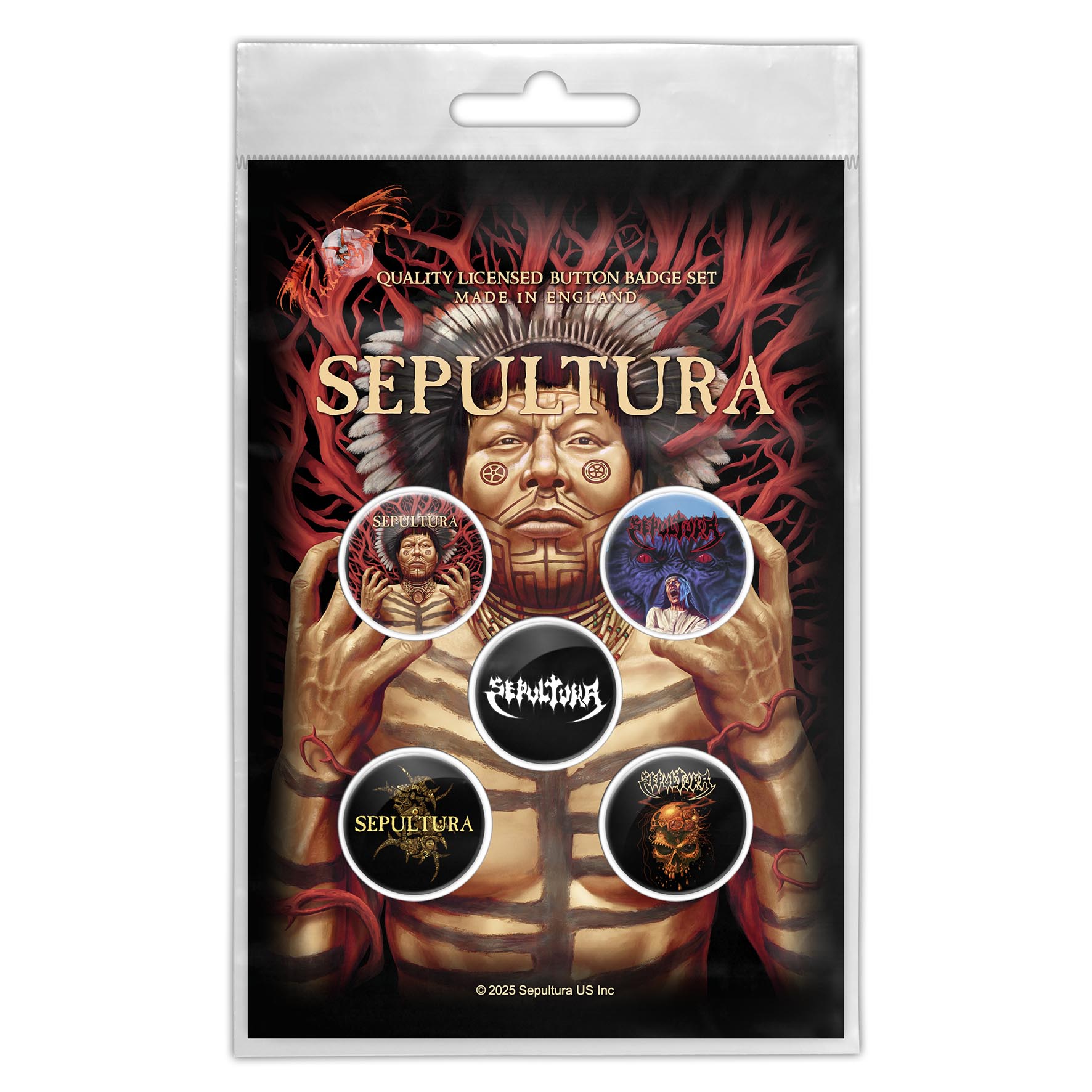 Sepultura "Roots" Märgikomplekt / Badge set