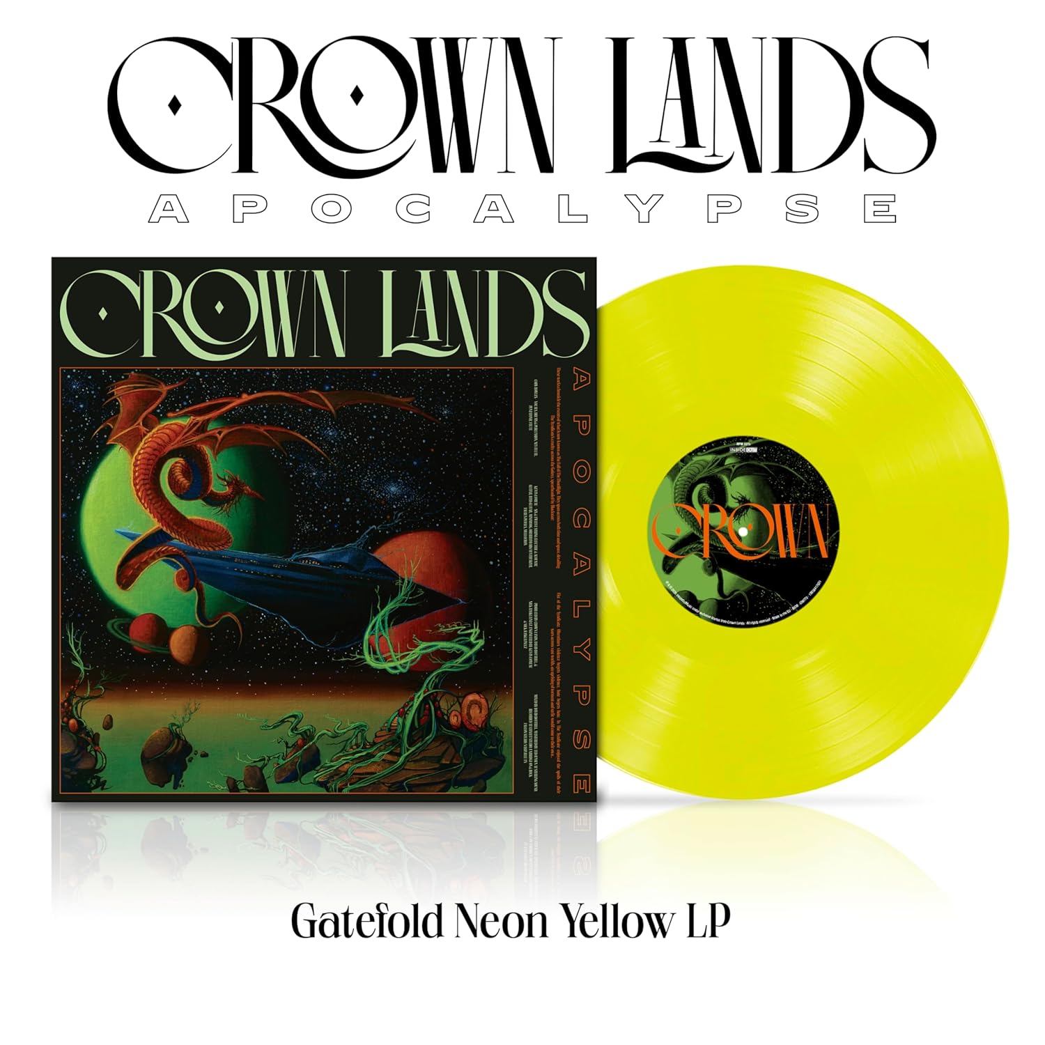 Crown Lands "Apocalypse" LP NEON YELLOW