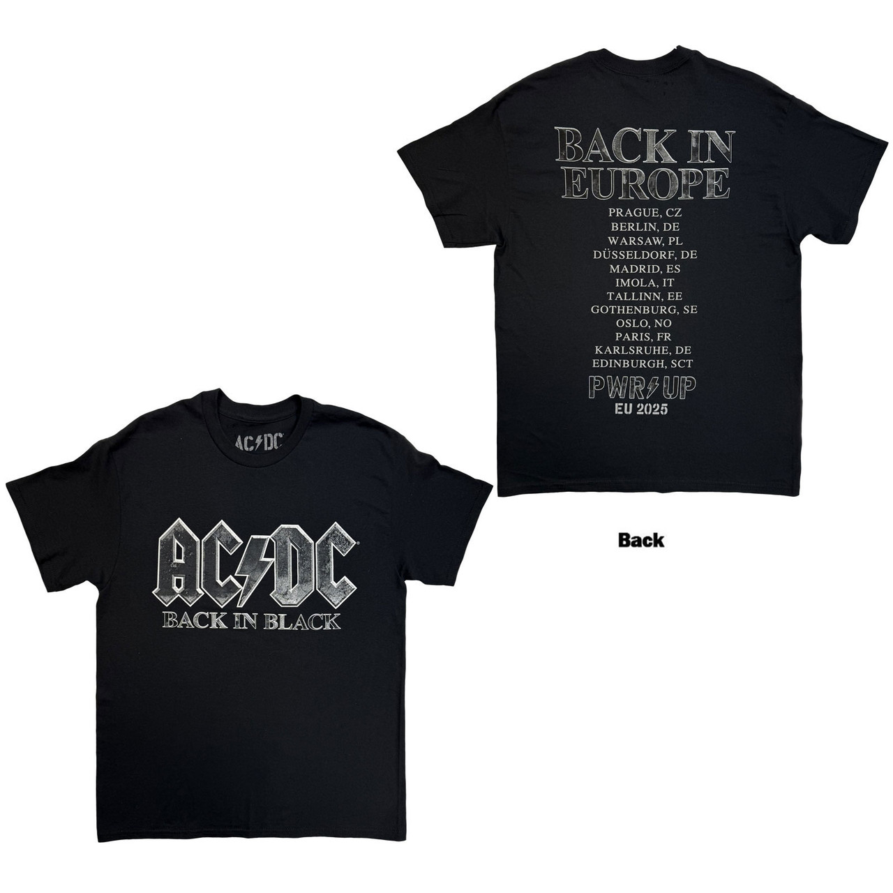 AC/DC "Back In Black EU Tour 2025" TS